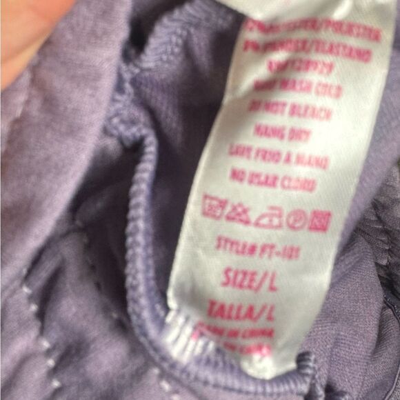 Purple low key crop hoodie jogger workout lounge set size large NWT - Picture 6 of 7